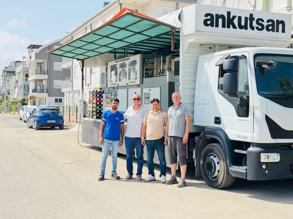 ANKUTSAN installation, machine in a trailer